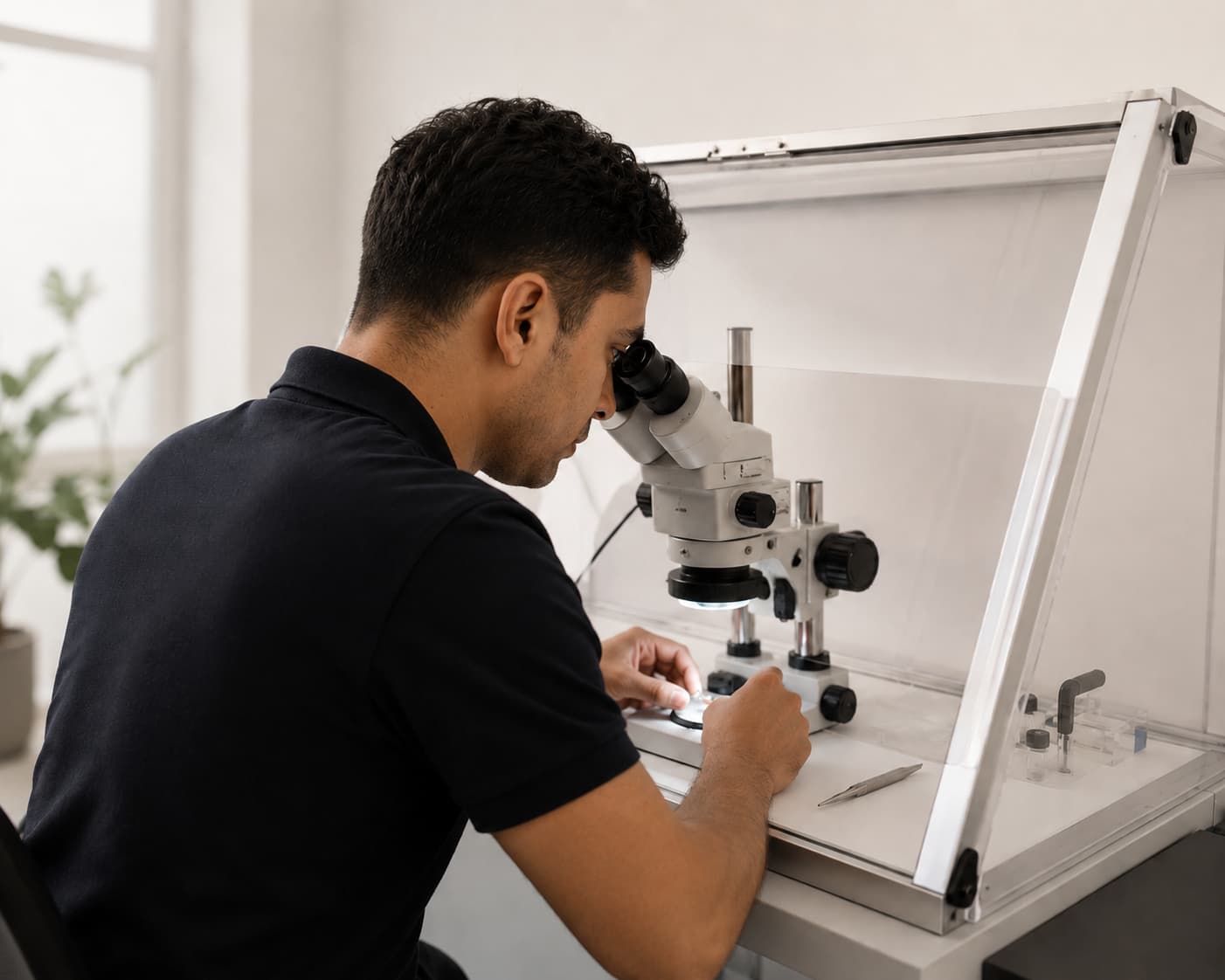 Laboratory testing equipment for mould sample analysis